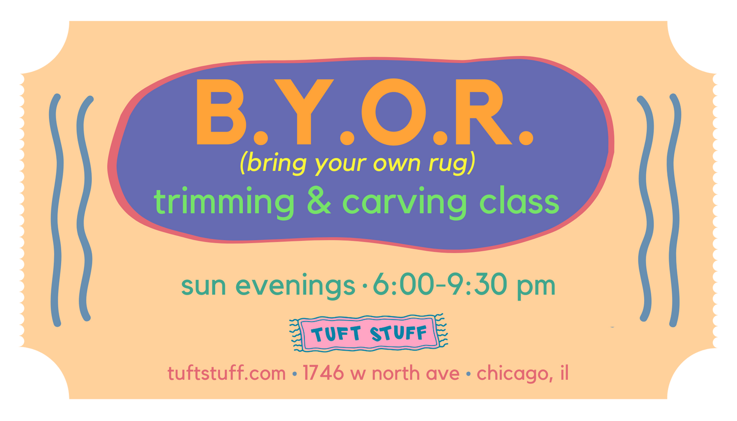 BYOR (bring your own rug) Trimming and Carving Class