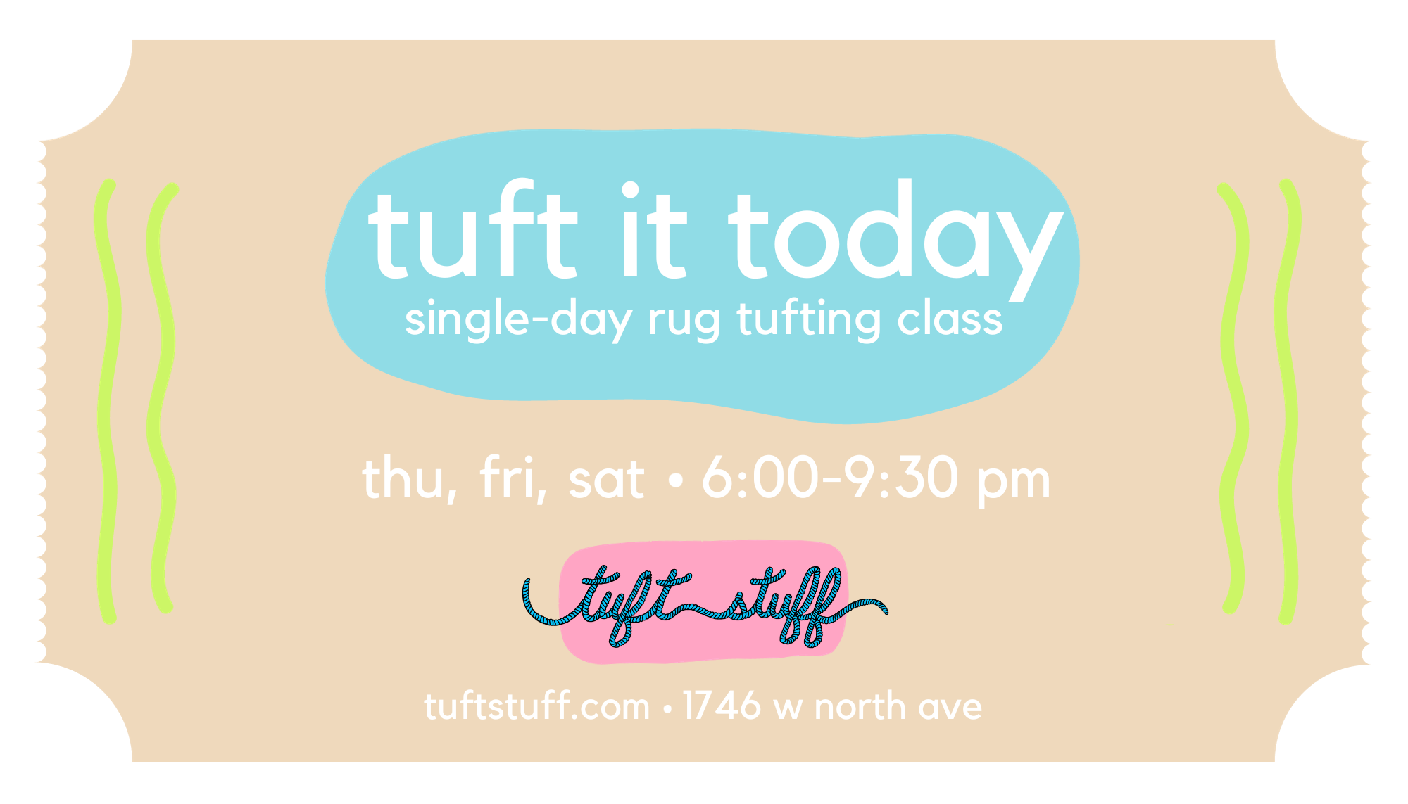Online Rug Tufting Workshop at All Things EFFY Headquarters - Choose your  day and time!